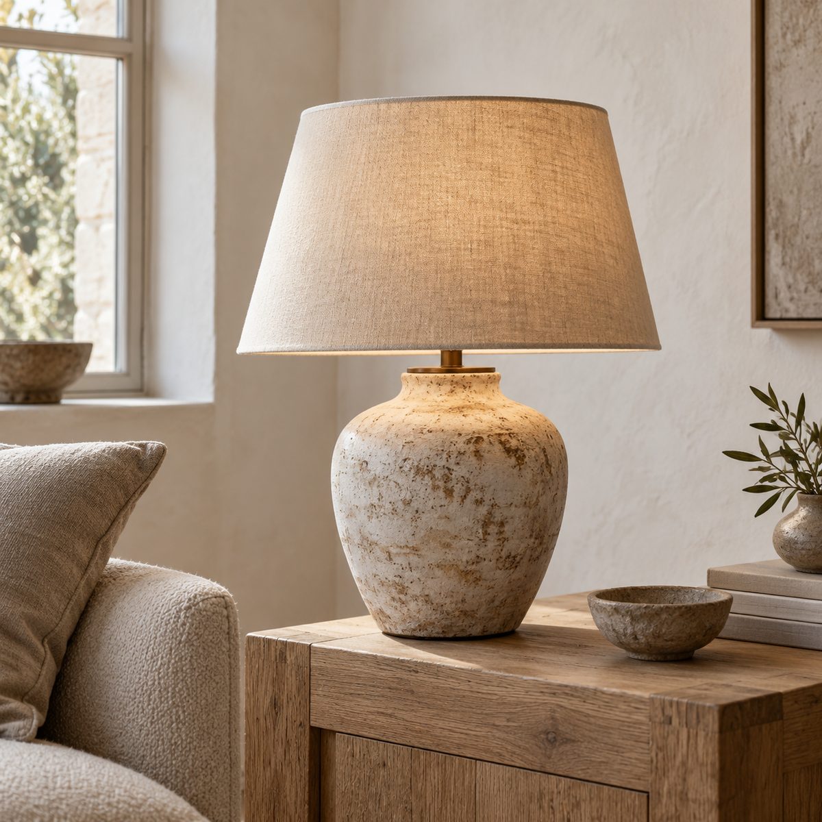 Lampe en grès, ouvre Éclairage