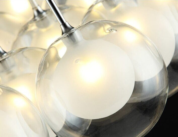 Lights of Scandinavia - Cluster - Nordic cluster LED chandelier. Modern hanging lights for kitchens, dining rooms, hallways etc. Cluster comes in several size options. Adjustable height.